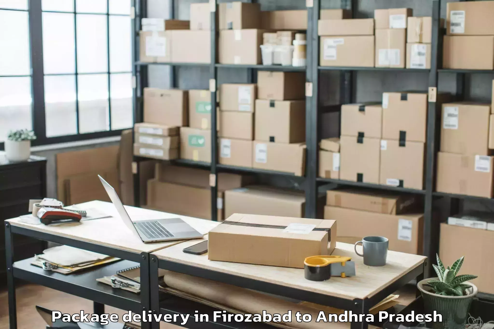 Top Firozabad to Pellakuru Package Delivery Available